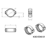 34mm anelli per ottiche | base corta Picatinny QD 