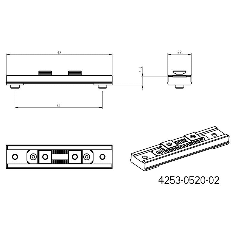 Adattatore per Swarovski Schine | Base Blaser 