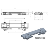 Base per adattatori JK-N | base picatinny con leve QD [lungo] 