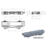 Base per adattatori JK-N | base picatinny con leve QD [corta] 