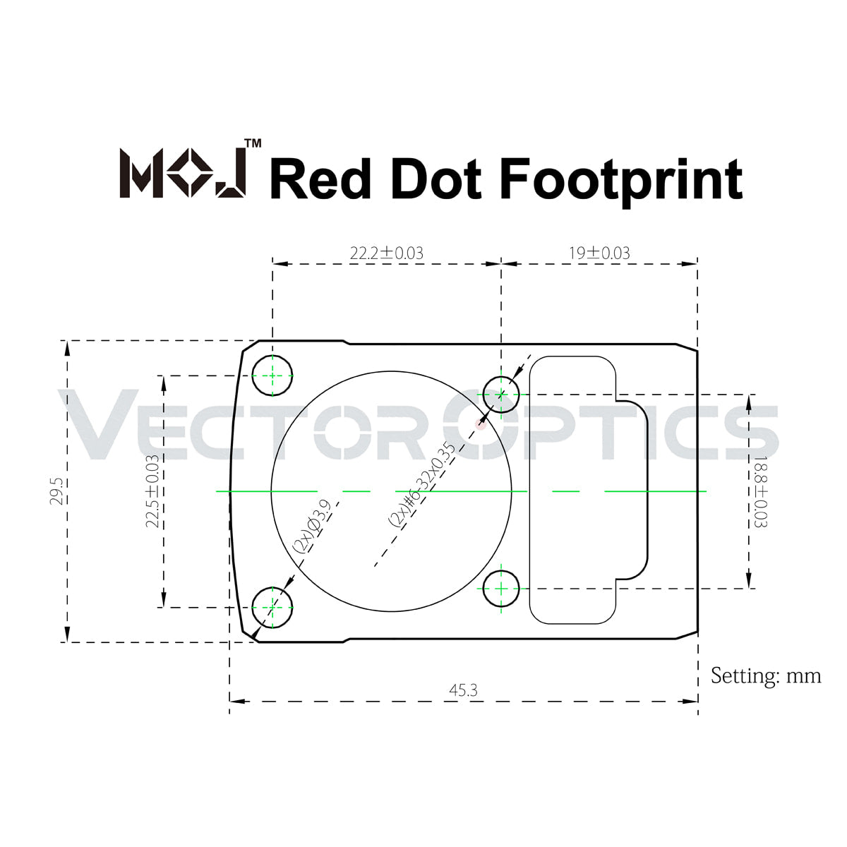 Vector Optics Frenesia 1x22x26 MOS punto rosso 