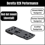 Beretta 92X Performance supporto per punto rosso universale | tipo A
