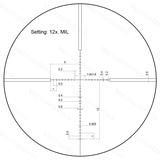 Vector Optics Veyron 3-12x44 SFP compatto cannocchiale ottica 