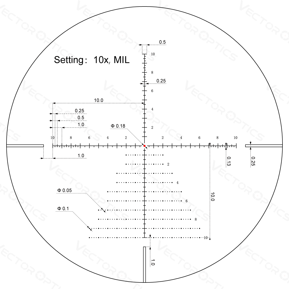 Vector Optics Veyron 4-16x44IR SFP compatto cannocchiale ottica 