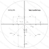 Vector Optics Veyron 6-24x44 IR Primo Piano Focale Illuminato cannocchiale ottica 